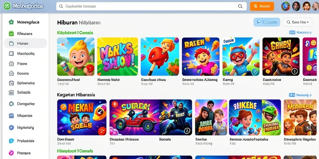 Screenshot level dengan tantangan yang menantang dan grafis menawan.