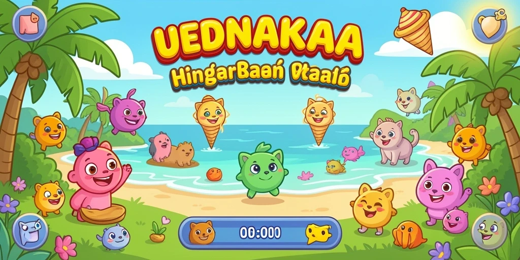 Karakter unik yang siap untuk bertarung.