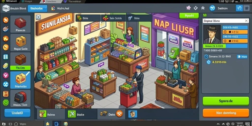 Fitur multiplayer yang memungkinkan interaksi dengan pemain lain.